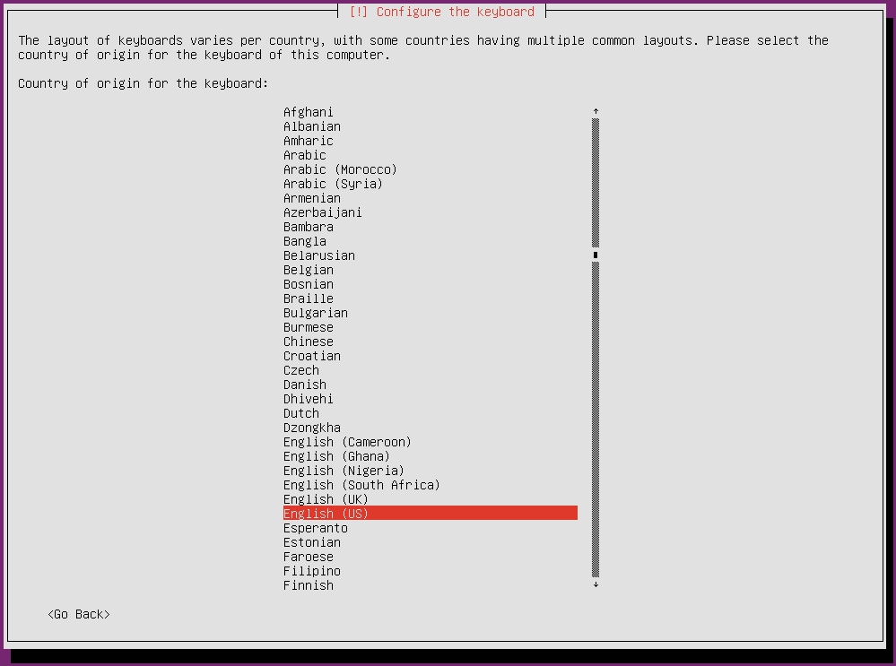 Country of origin for the keyboard