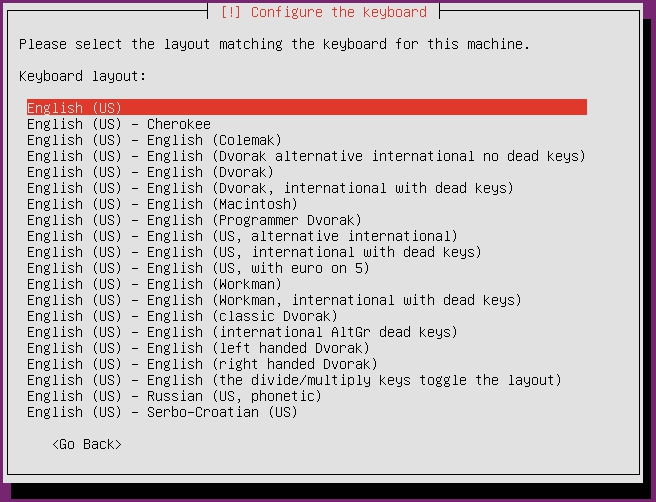 Keyboard layout