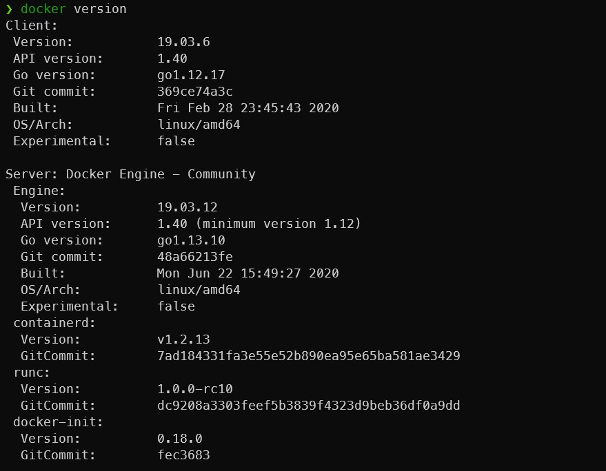 Docker Version