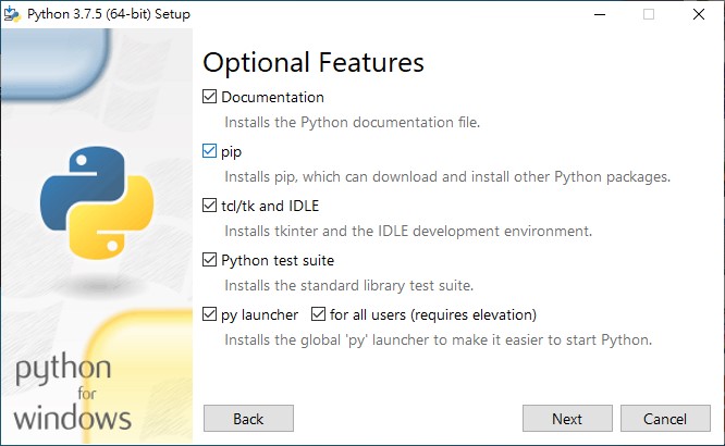 安裝Python 3.7.5