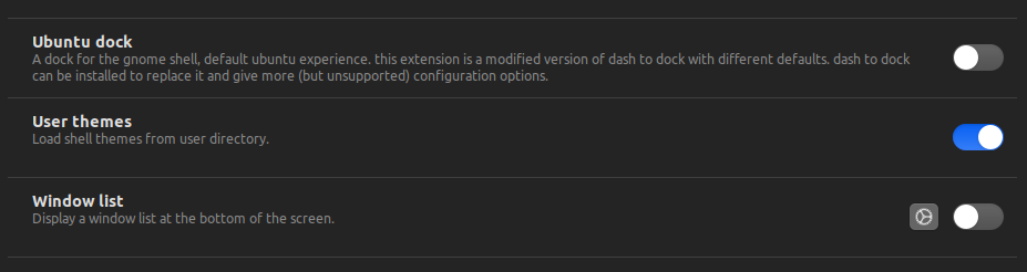 Open the User Themes