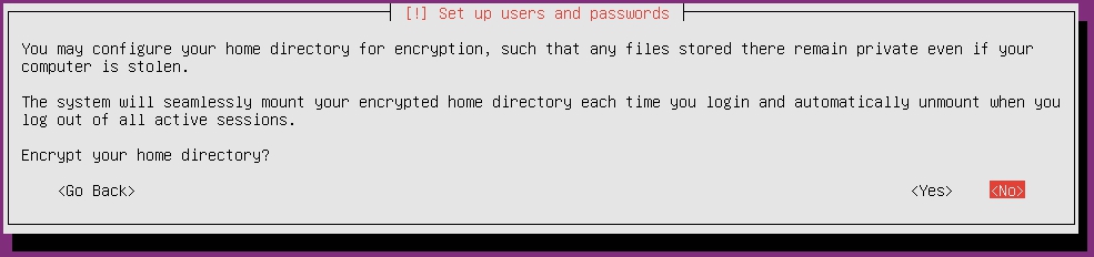 加密家目錄 Encrypt your home directory