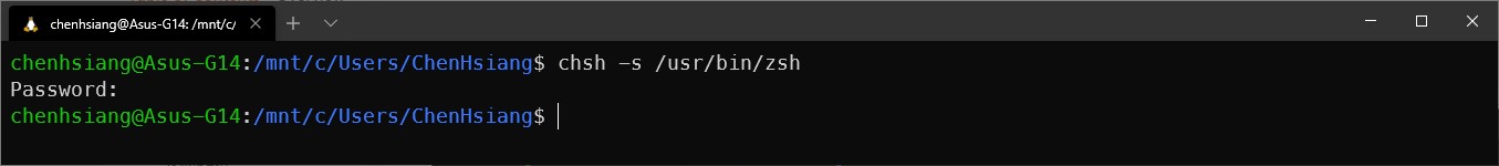 Switch to zsh